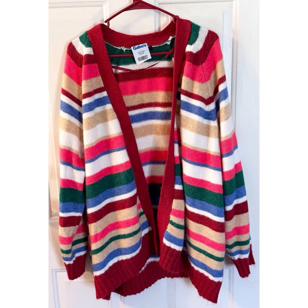 NWT Lane Bryant Multicolor Striped Cardigan Size 22/24